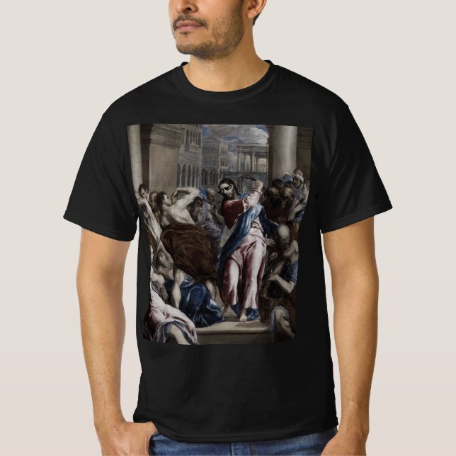 Camiseta Meme Jesus Thug Expulsando Cambistas (Frente)