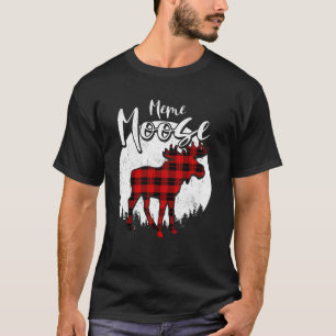 Camiseta Meme Moose Red Xadrez Buffalo Matando Família Paja