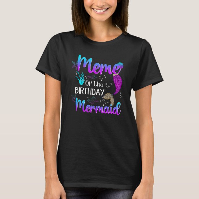 Camiseta Meme Of The Birthday Sereid Birthday Dia de as mãe (Frente)