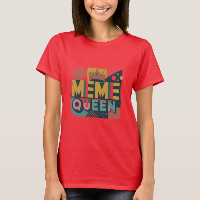Camiseta Meme Queen Retro (Frente)