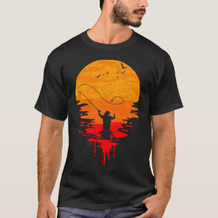 Camiseta Meme Retro de Pesca de Truta com Bootleg Caótico d