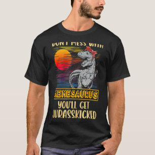 Camiseta Meme Rex Dinossauros Mamãe Saurus