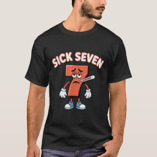 Camiseta Meme Seven Sick Six Seven Brincadeira Div