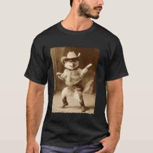 Camiseta Meme Shiba Inu Cachorro Engraçado Caubói Bobo