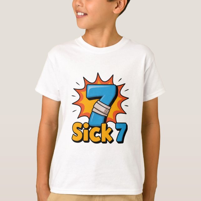 Camiseta Meme Sick Seven Piada Divertida Seis Sete (Frente)