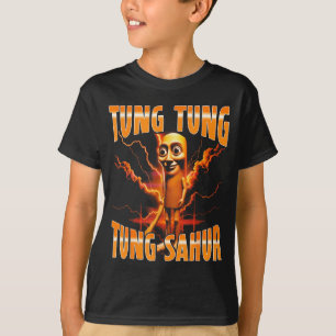 Camiseta Meme Surreal Italiano Brainrot Tung Tung Tung Sahu