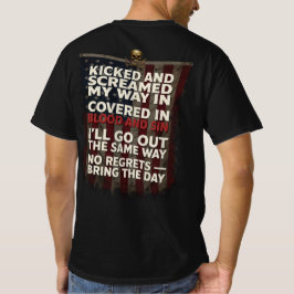 Camiseta Memento Mori Bandeira dos EUA 🪖 Orgulho