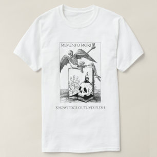Camiseta memento mori dark academia
