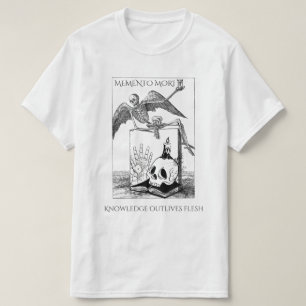 Camiseta memento mori dark academia