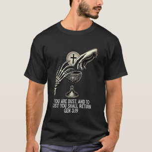 Camiseta Memento Mori Eucaristia Católica Latina Tradiciona