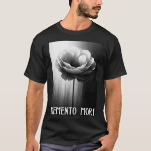 Camiseta Memento Mori - Flor Simbólica da Mortalidade