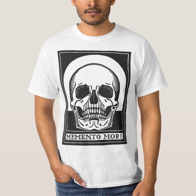 Camiseta Memento Mori Human Skull Remember Death  (Frente)