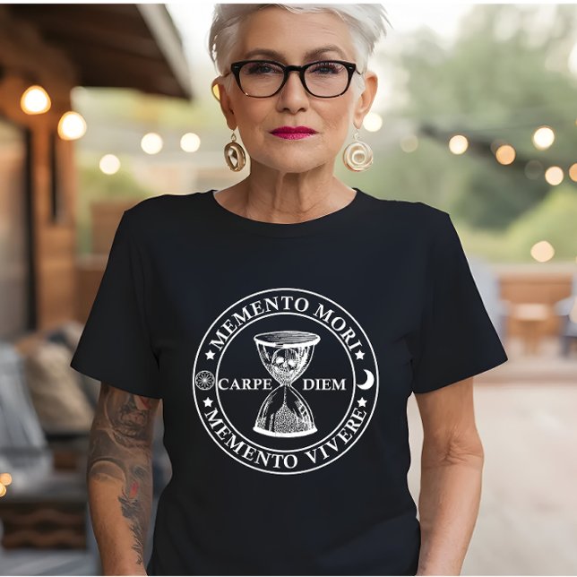 Camiseta Memento mori memento vivere (Criador carregado)