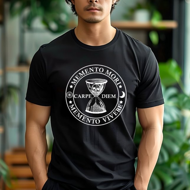 Camiseta Memento mori memento vivere (Criador carregado)