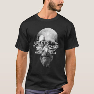 Camiseta Memento Mori Memento Vivere Amor Fati Carpe Diem S
