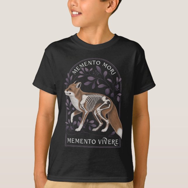 Camiseta Memento Mori Memento Vivere - Filosofia &amp; Lat (Frente)