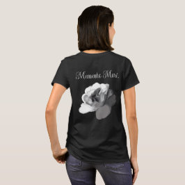 Camiseta Memento Mori Rosa Branca Estética Dark Academia