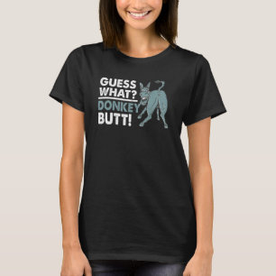 Camiseta Memes de Ditados Engraçados de Burro Pun de Animal