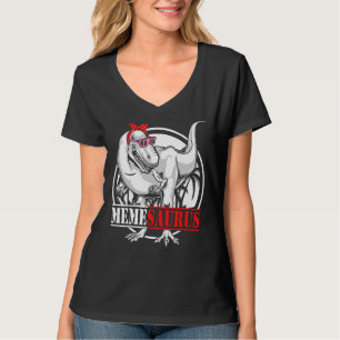 Camiseta Memesauro Dinossaur Rex Família Dia de as mães Mat
