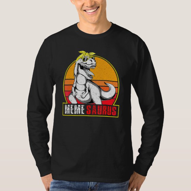 Camiseta Memesaurus Rex Dinosaur Meme Saurus Matchin (Frente)