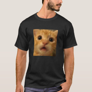 Camiseta Memorando de Foto Borrosa de Gatinho Laranja Surpr