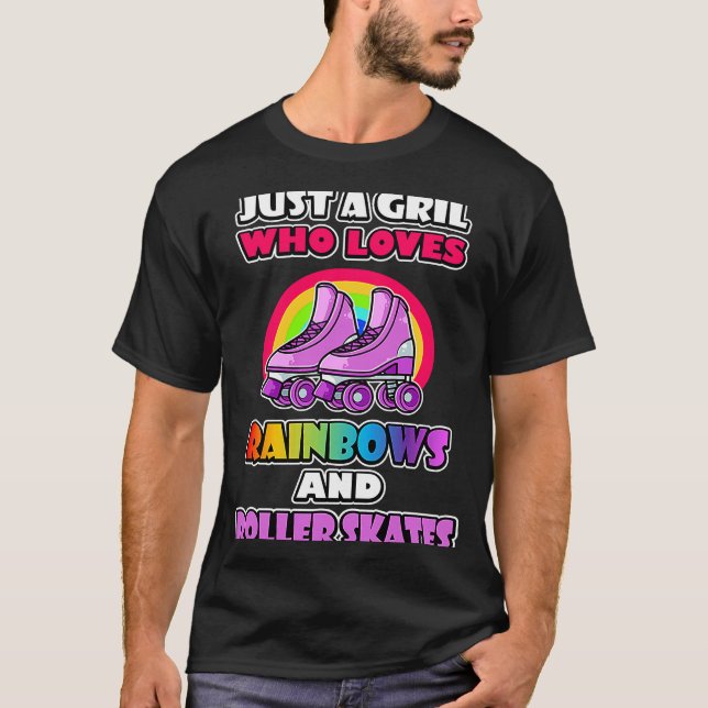 Camiseta Memória arco-íris skate Hilarious Roller para rolo (Frente)