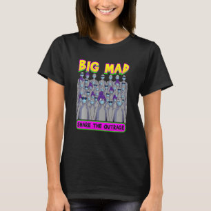 Camiseta Memória Big Mad Npc Memória Pessoas Máscara Máscar