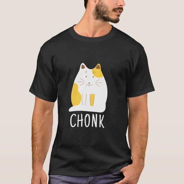 Camiseta Memória Chonk Cat Engraçado (Frente)