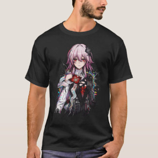 Camiseta Memória Cristalina Eternamente Noturna de Honkai S