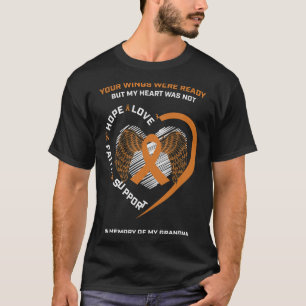 Camiseta Memória Da Minha Vovó Leucemia Consciência