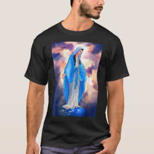 Camiseta Memória da oração católica Mary Mãe