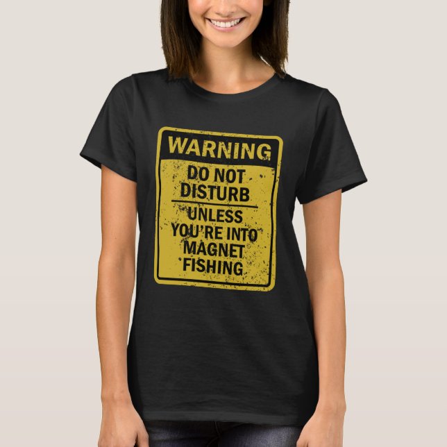 Camiseta Memória Da Piada De Pesca Do Magnet Para Mulheres (Frente)
