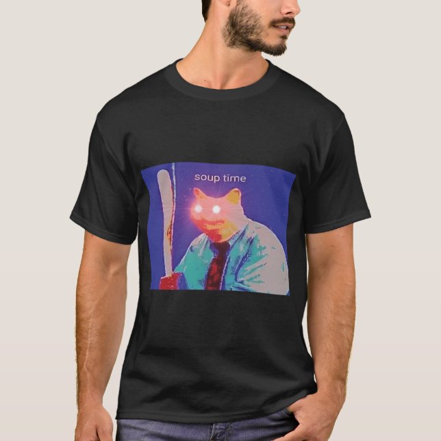 Camiseta Memória da Sopa Olhos Vermelhos do Gato (Frente)