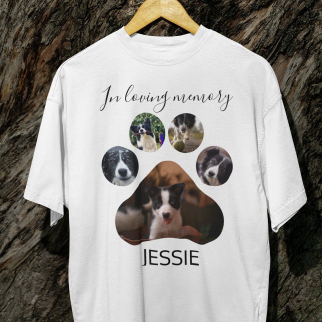Camiseta Memória de Adoração na moda | Pet de Fotografias I (Criador carregado)