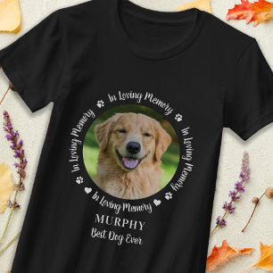 Camiseta Memória de Ama Memorial de Cão Foto Personalizada
