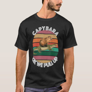Camiseta Memória De Capybara Alligator Ok Vamos Levantar