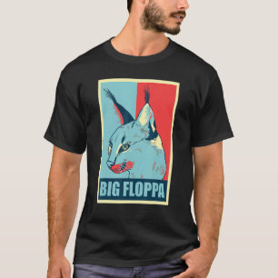 Camiseta Memória de Gato Caracal Big Floppa Retro_4
