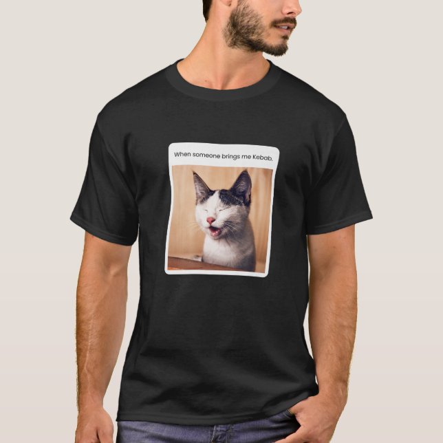 Camiseta Memória De Gato Engraçado Quando Alguém Me Traz Ke (Frente)