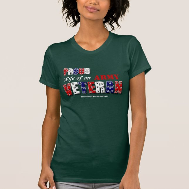 Camiseta Memória de honra da Família Veterana de Guerra (Frente)