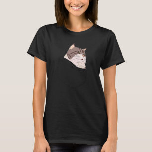 Camiseta Memória de Pensamento de Gato de Bolso