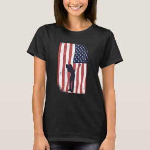 Camiseta Memória do clube de golfe americano Patriótico USA