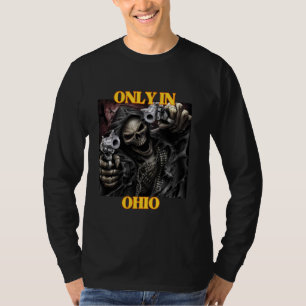 Camiseta Memória do Esqueleto do Duro de Cringe do Ohio Fun