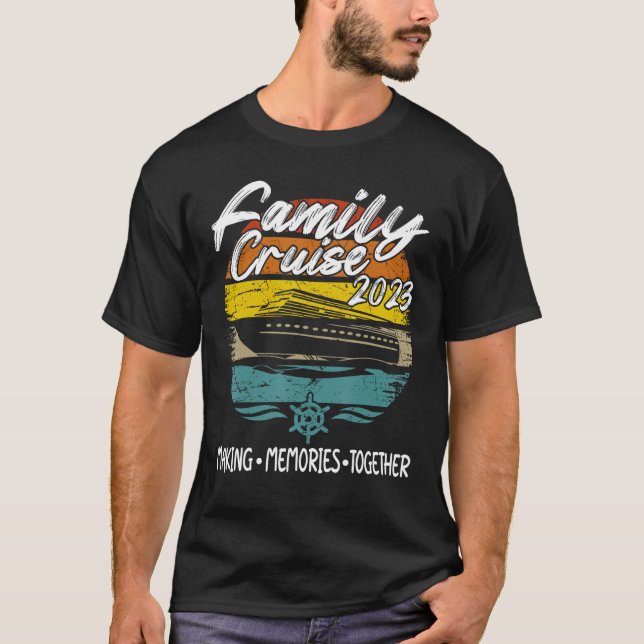Camiseta Memória do Fazer da Família Cruise 2023 de Navio d (Frente)