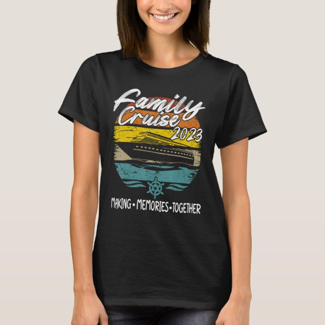 Camiseta Memória do Fazer da Família Cruise 2023 de Navio d (Frente)