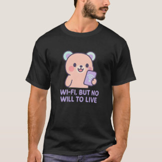 Camiseta Memória do urso triste e bonito com citação engraç