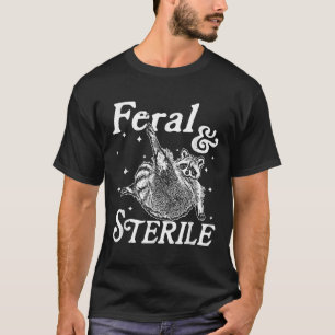 Camiseta Memória Feral E Estéril, Funny Raccoon