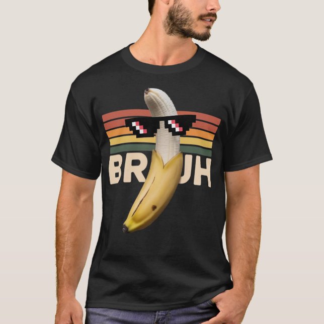 Camiseta Memória Funny Banana Retro- Bruh Sunglass Design (Frente)