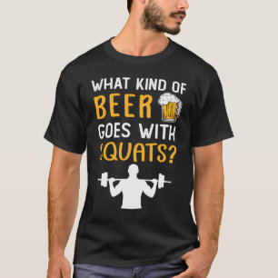 Camiseta Memória Gym Do Workout Para Os Quadrados De Cervej