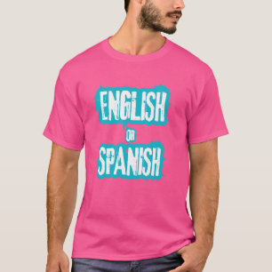 Camiseta Memória Inglesa Ou Espanhola legal Engraçada