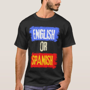 Camiseta Memória Inglesa Ou Espanhola legal Engraçada